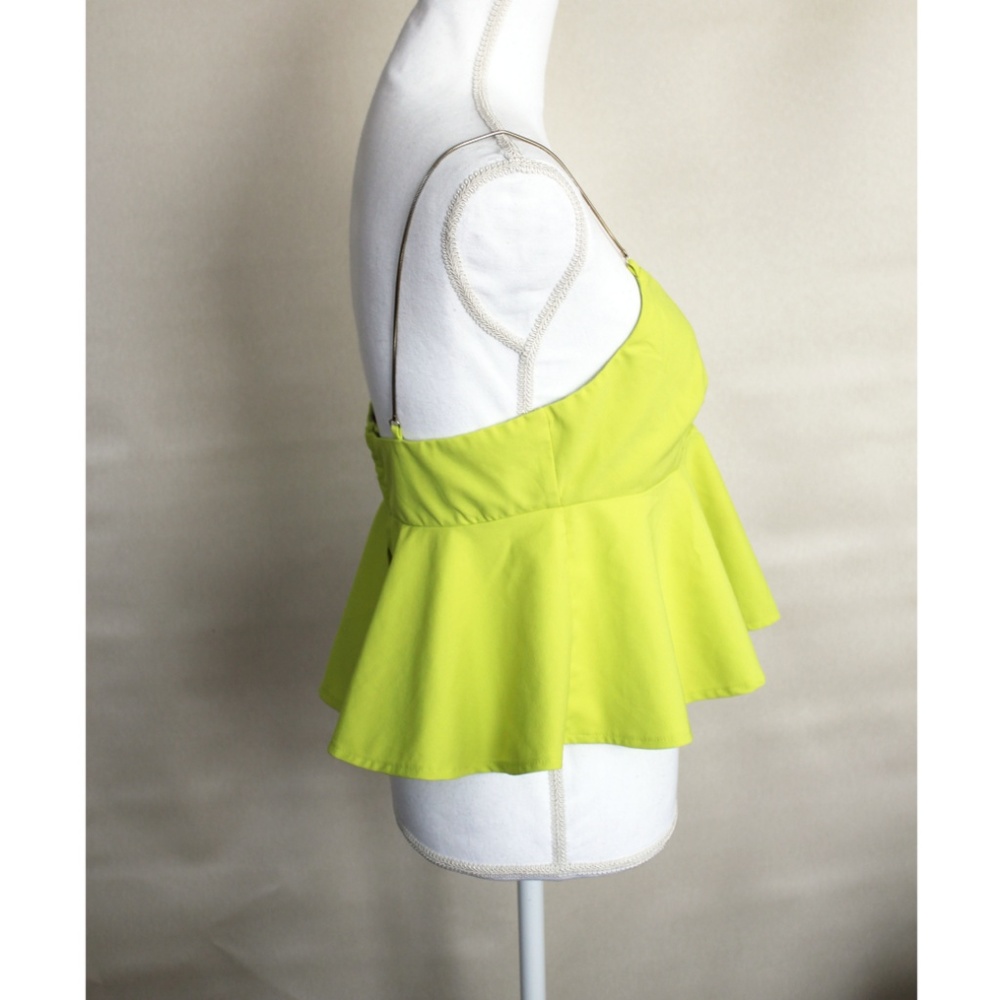 Akira Chicago Peplum Crop Top for Clubbing Sz M - Picture 4 of 8